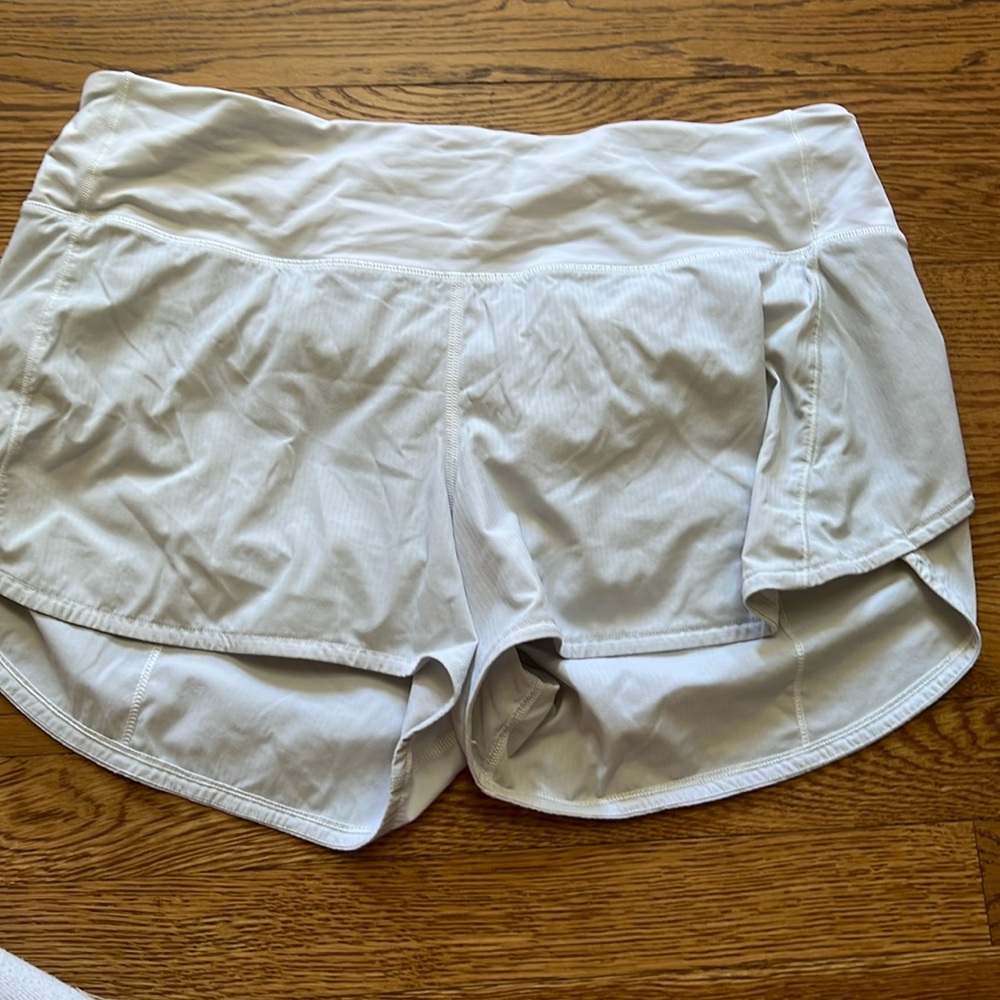 Lululemon shorts, size 10, white